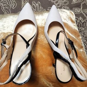 Dressy Nine West open back shoes